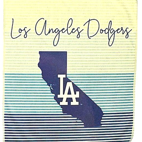 Los Angeles Dodgers State Stripe Ultra Larger Soft Plush Throw Blanket Licensed - Picture 1 of 4